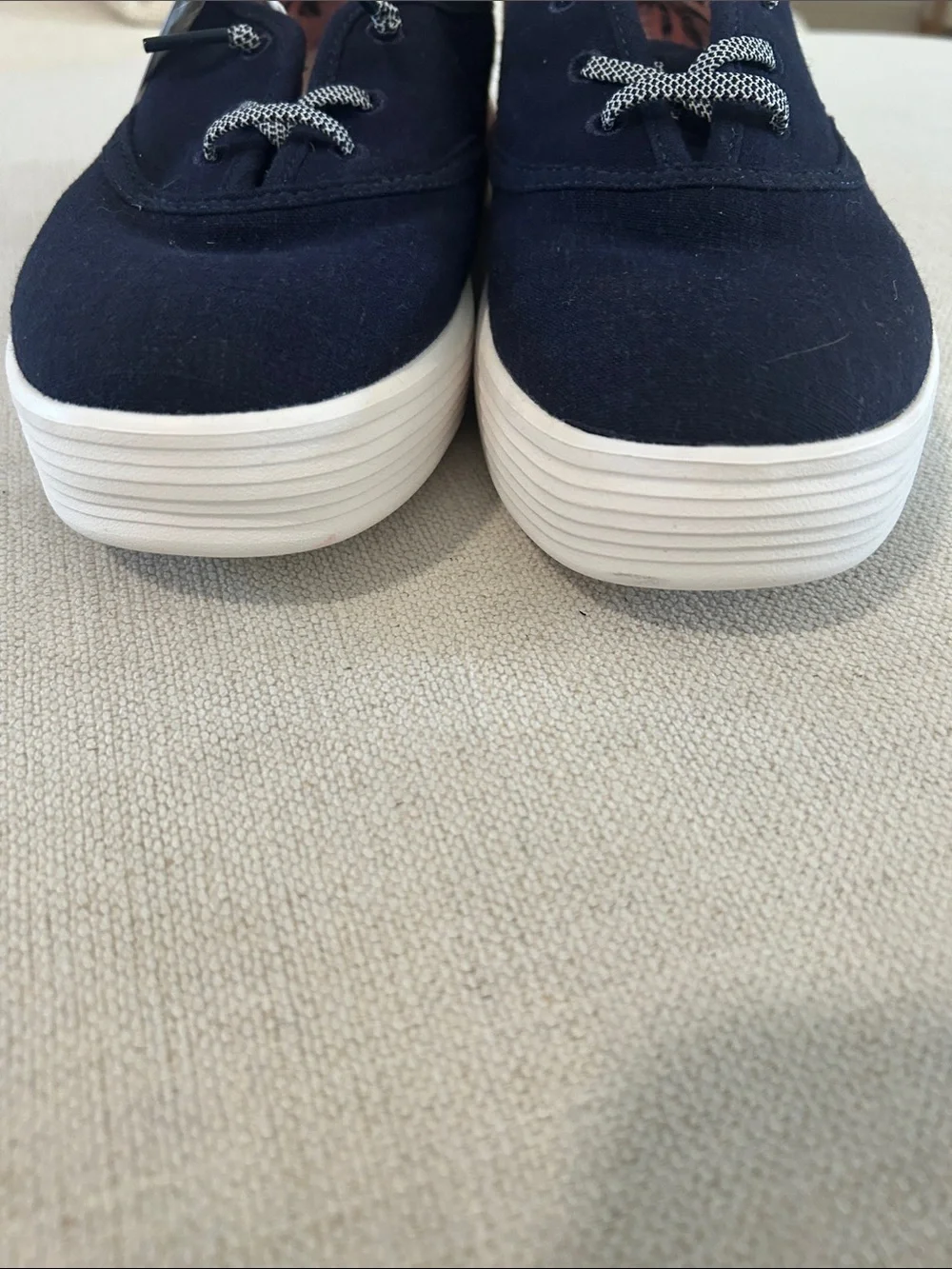 Hey Dude Conway Craft Linen Casual Sneakers from Finish Line, Navy, Size 7, NWT